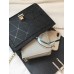 Geometric Print Chain Crossbody Bag